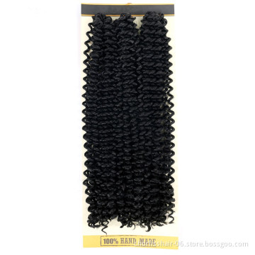 Wholesale 18'' 3pcs/Bag PassionTwist Freetress Crochet hair Heat Resistant Water Wave Crochet Braiding Hair Afro For Black Women